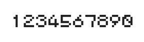 5×6数字点阵字体 ddN56AB0044