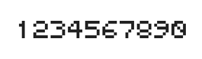 5×6数字点阵字体 ddN56AB0055