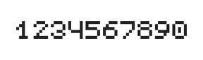 5×6数字点阵字体 ddN56AB0056