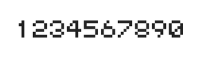 5×6数字点阵字体 ddN56AB0057