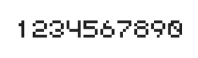 5×6数字点阵字体 ddN56AB0058