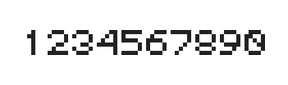 5×6数字点阵字体 ddN56AB0059
