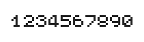 5×6数字点阵字体 ddN56AB0060