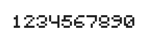5×6数字点阵字体 ddN56AB0061