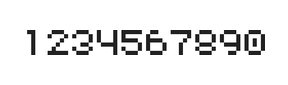 5×6数字点阵字体 ddN56AB0068