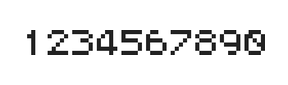 5×6数字点阵字体 ddN56AB0069