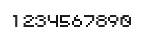 5×6数字点阵字体 ddN56AB0074