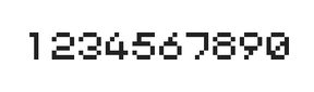 5×6数字点阵字体 ddN56AB0076