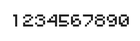 5×6数字点阵字体 ddN56AB0077