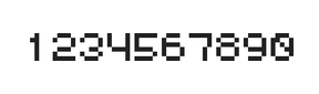 5×6数字点阵字体 ddN56AB0079