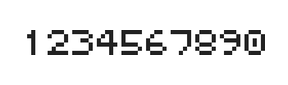5×6数字点阵字体 ddN56AB0080