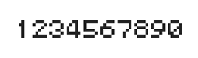 5×6数字点阵字体 ddN56AB0085
