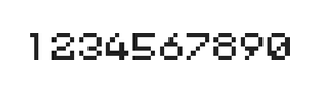 5×6数字点阵字体 ddN56AB0088