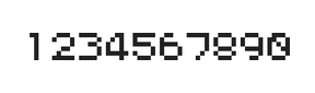 5×6数字点阵字体 ddN56AB0091