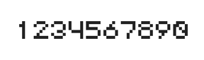 5×6数字点阵字体 ddN56AB0106
