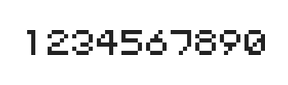 5×6数字点阵字体 ddN56AB0108