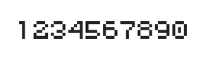5×6数字点阵字体 ddN56AB0114