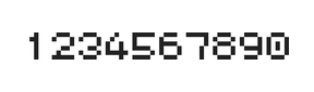 5×6数字点阵字体 ddN56AB0115