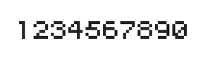 5×6数字点阵字体 ddN56AB0117