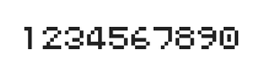 5×6数字点阵字体 ddN56AB0119