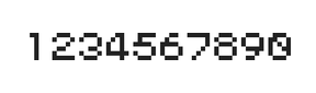 5×6数字点阵字体 ddN56AB0120