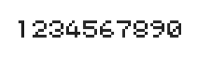 5×6数字点阵字体 ddN56AB0124