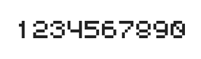 5×6数字点阵字体 ddN56AB0128