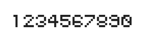 5×6数字点阵字体 ddN56AB0129