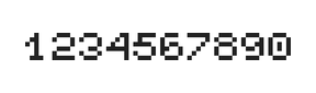 5×6数字点阵字体 ddN56AB0141