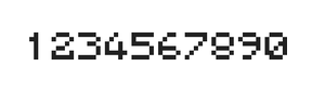 5×6数字点阵字体 ddN56AB0155