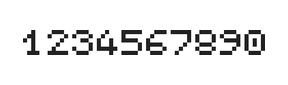 5×6数字点阵字体 ddN56AB0172