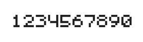 5×6数字点阵字体 ddN56AB0173