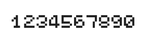 5×6数字点阵字体 ddN56AB0178