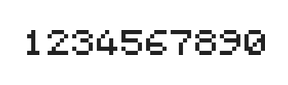 5×6数字点阵字体 ddN56AB0188