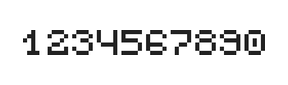 5×6数字点阵字体 ddN56AB0193