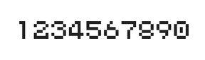 5×6数字点阵字体 ddN56AB0195
