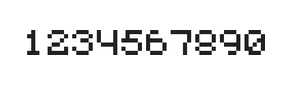 5×6数字点阵字体 ddN56AB0201