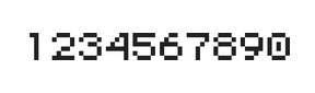 5×6数字点阵字体 ddN56AB0203