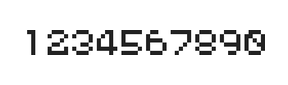 5×6数字点阵字体 ddN56AB0210