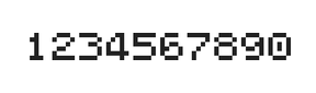 5×6数字点阵字体 ddN56AB0213