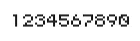 5×6数字点阵字体 ddN56AB0221