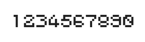 5×6数字点阵字体 ddN56AB0222