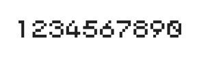 5×6数字点阵字体 ddN56AB0224