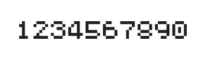 5×6数字点阵字体 ddN56AB0230