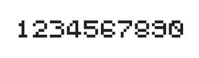 5×6数字点阵字体 ddN56AB0245