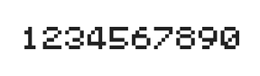 5×6数字点阵字体 ddN56AB0246