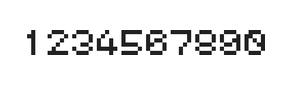 5×6数字点阵字体 ddN56AB0250