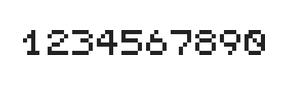 5×6数字点阵字体 ddN56AB0258