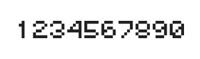 5×6数字点阵字体 ddN56AB0265