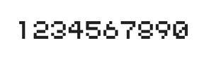 5×6数字点阵字体 ddN56AB0267